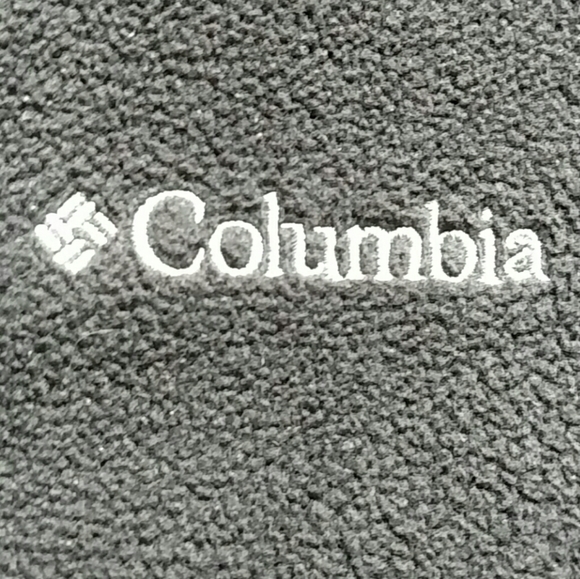 Columbia Black Full Zip Fleece Side Pockets Jacket - Picture 4 of 8